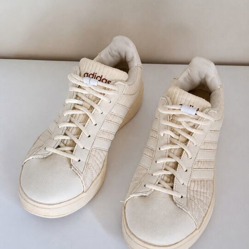 Adidas Cloud Foam Comfort Sneakers Off-White Size 41 1/3 Like New