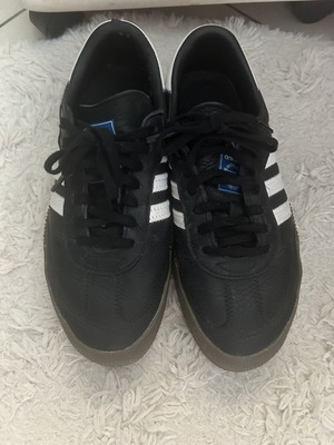 Adidas Samba sneakers, black and white, size 40