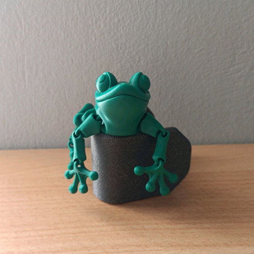 Articulated frog new, 3D printed, PLA material