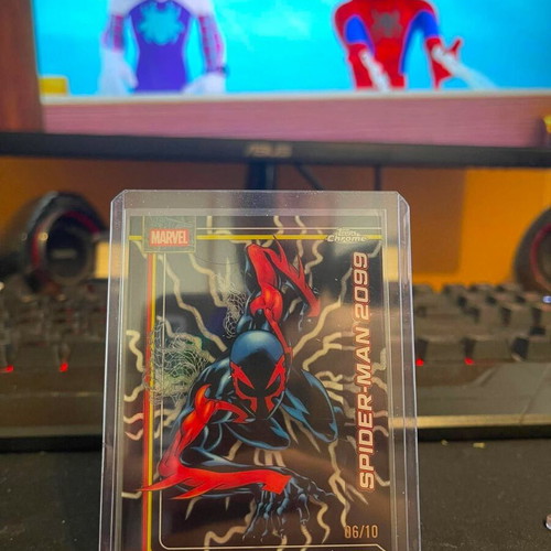 2026 Topps Chrome Marvel Spider-Man 2099 Black Refractor card