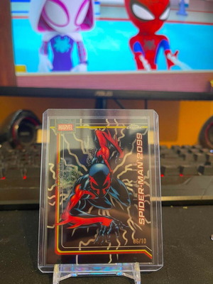 2026 Topps Chrome Marvel Spider-Man 2099 Black Refractor card