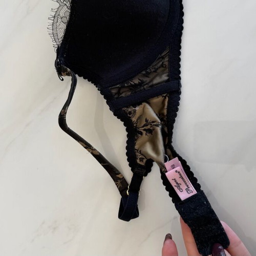 Agent Provocateur bra Uk 32D black and brown silk like new