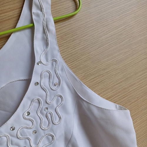 Top white satin by TZIVANI, size M