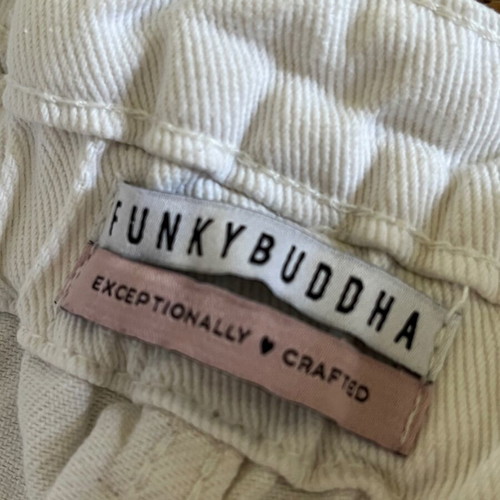 Funky Buddha white high-waisted shorts medium, like new, 100% cotton