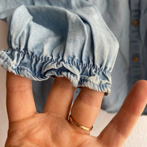 H&M denim blouse for girl 3-4 years like new, 100% cotton