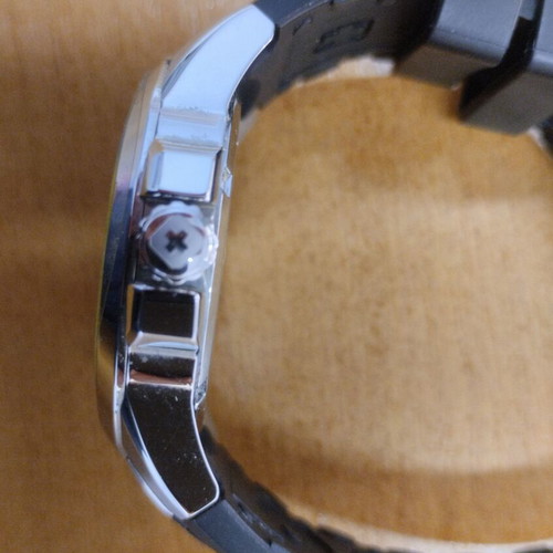 Swiss Military Hanowa men's wristwatch, black and silver