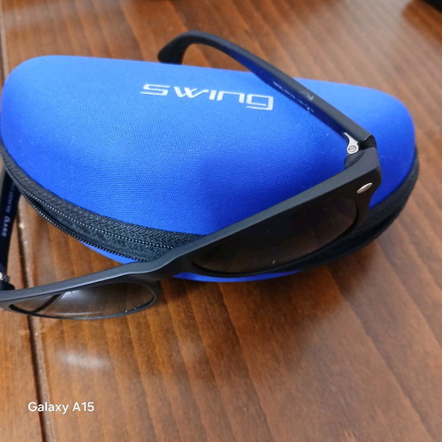 Swing sunglasses new with black plastic frame and men's lenses