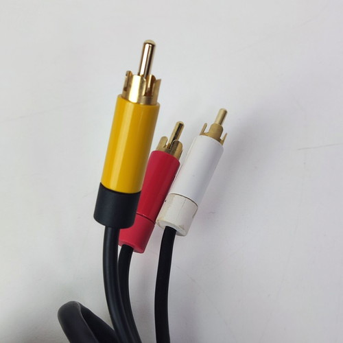 Xbox 360 composite AV cable used, black audio video cable