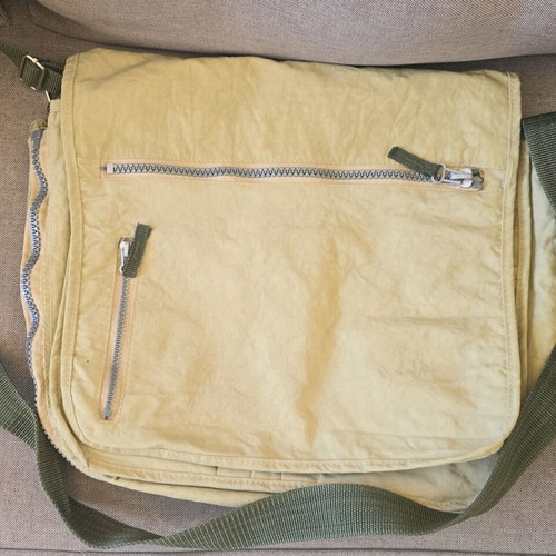 Laptop bag crossbody khaki like new