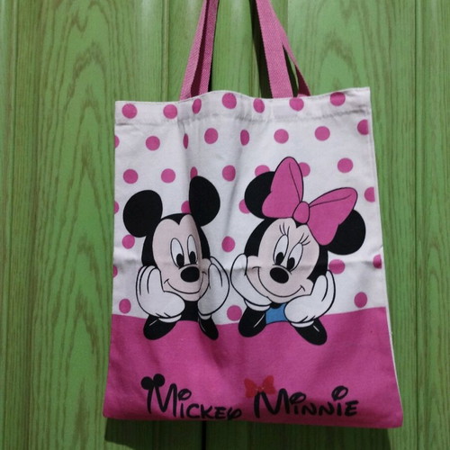 Fabric bag new with Mickey and Minnie