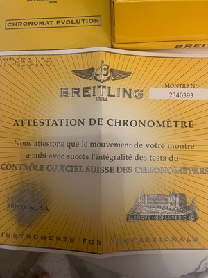 Breitling Chronomat Evolution 44mm used, automatic chronograph