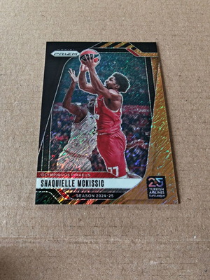 Shaquielle McKissic Olympiacos 2024-25 Black Gold Shimmer Prizm like new