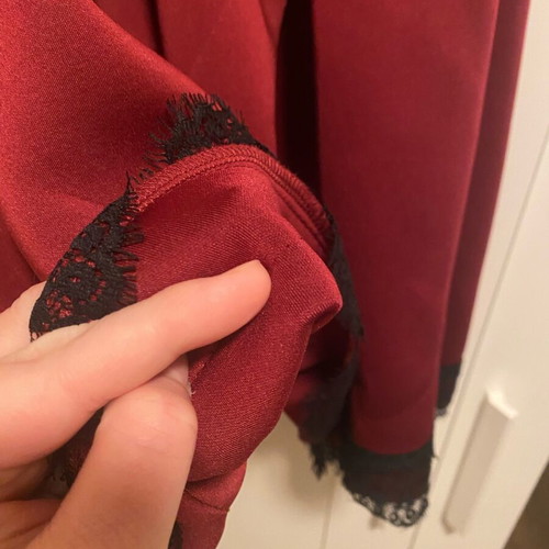 Midi dress like new, black and red, size L