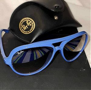 Αυθεντικά γυαλιά ηλίου Ray Ban με γαλάζιο σκελετό