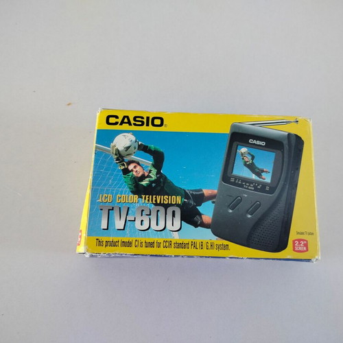 Casio TV-600 vintage portable television used