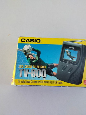 Casio TV-600 vintage portable television used