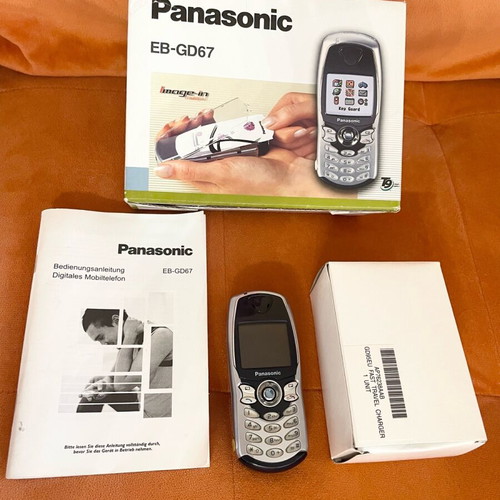 Panasonic EB-GD67 used phone with original box and charger