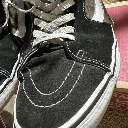 Vans of the World high sneakers used, size 46, black and brown