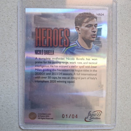Futera 2025 Nicolo Barella Heroes 1/4 new