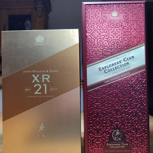 Johnnie Walker Explorers Club The Royal Route Whisky 1lt and XR 21Y