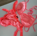 Calzedonia swimsuit used, size small, pink