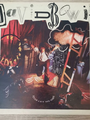 David Bowie Never Let Me Down vinyl used, 1987 Greek pressing