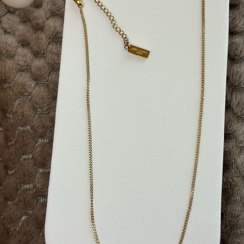 YSL necklace gold plated 18K new stainless steel