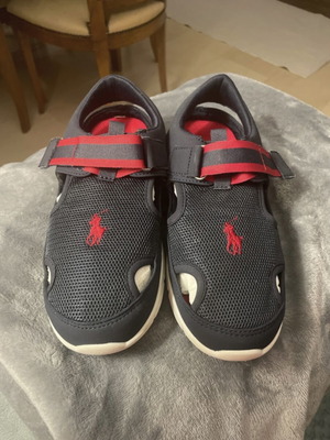Polo Ralph Lauren σανδάλια σαν καινούργιο, άσπρο και μπλε, μέγεθος 32