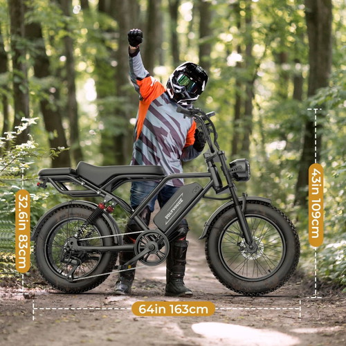 Fatbike HEADEER BK20 electric bike new, 50 km/h top speed