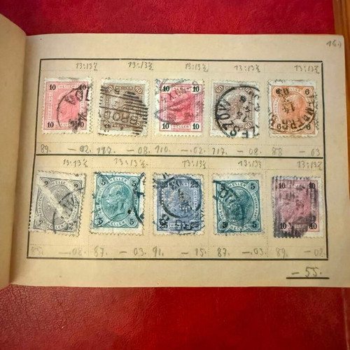 Vintage German Auswahlheft stamp booklet with sealed Austrian Empire stamps