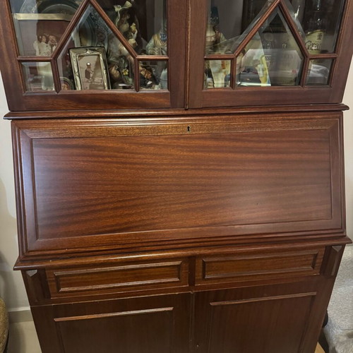 Wooden showcase-secretary used furniture by Varagkis