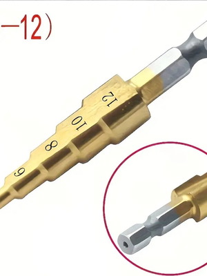 Titanium cone drill with hex shank new