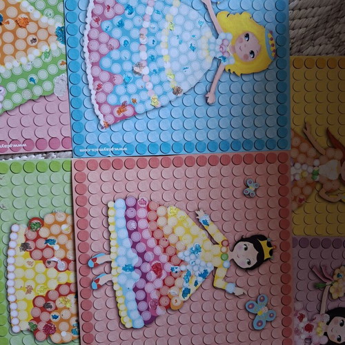 PlayMais Mosaic Craft Set with Cards, Dream series