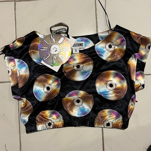 Moschino top new, size small, black