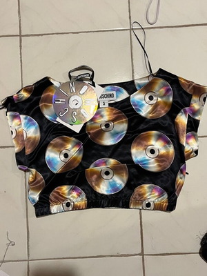 Moschino top καινούργιο, μέγεθος small, μαύρο
