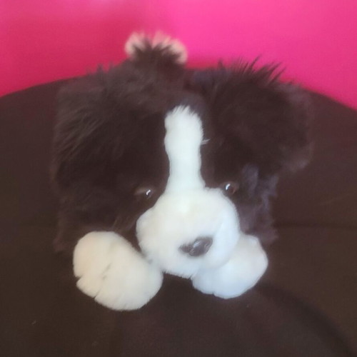 Stuffed dog used, 30 cm long, washable