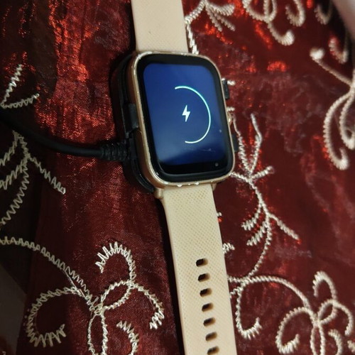 HiFuture Zone2 Pink smartwatch used with heart rate and sleep monitor