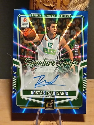Kostas Tsartsaris 2024-25 Donruss EuroLeague Signature Series Auto Blue new