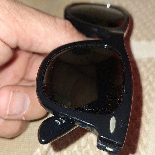 Ray Ban Wayfarer 46mm sunglasses used, made in USA