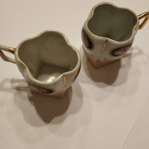 Antique cups used, set of 2