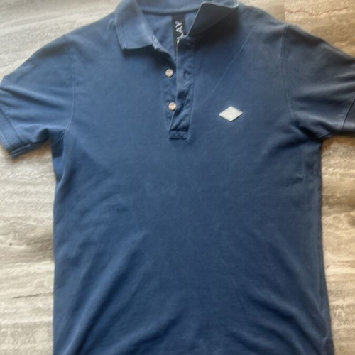 Replay men's medium blue polo-style T-shirt