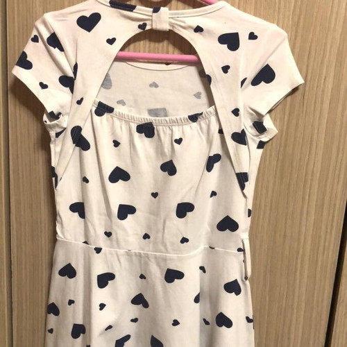 Alouette girls' dress used with hearts and belt size 6