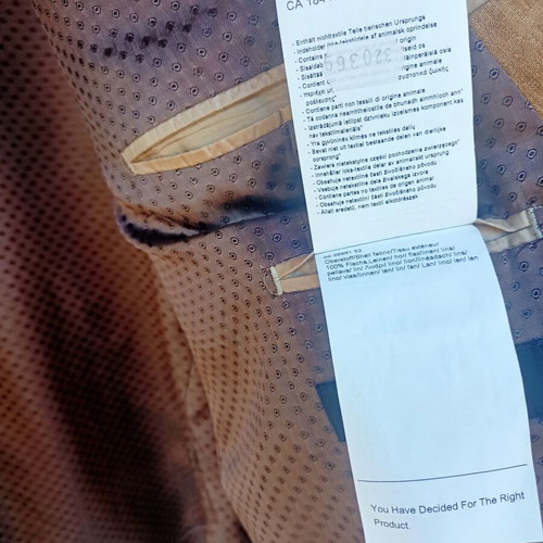 Carl Gross linen blazer, size 64, beige and brown