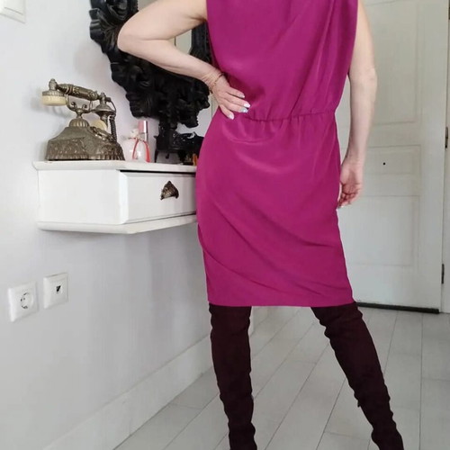 Vintage Sprider dress size L like new, burgundy