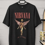 Nirvana cotton T-shirt, large size