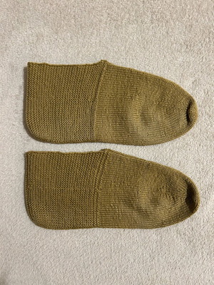 Knitted foot covers like new, size 39-42