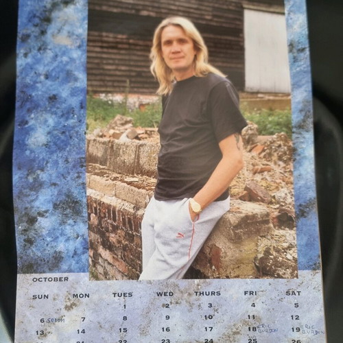 Iron Maiden 1991 calendar used, official