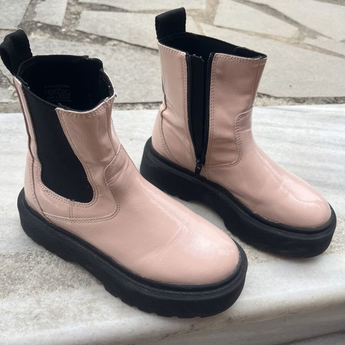 Zara girl boots size 32 used, beige