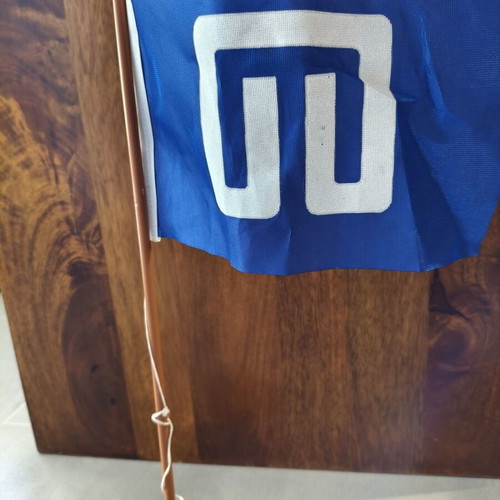 Collectible Panellinia Trapeza flag, set of 2
