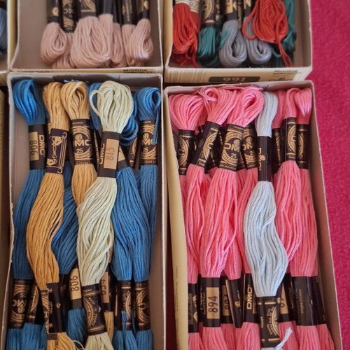 DMC mouline embroidery threads, new, assorted codes